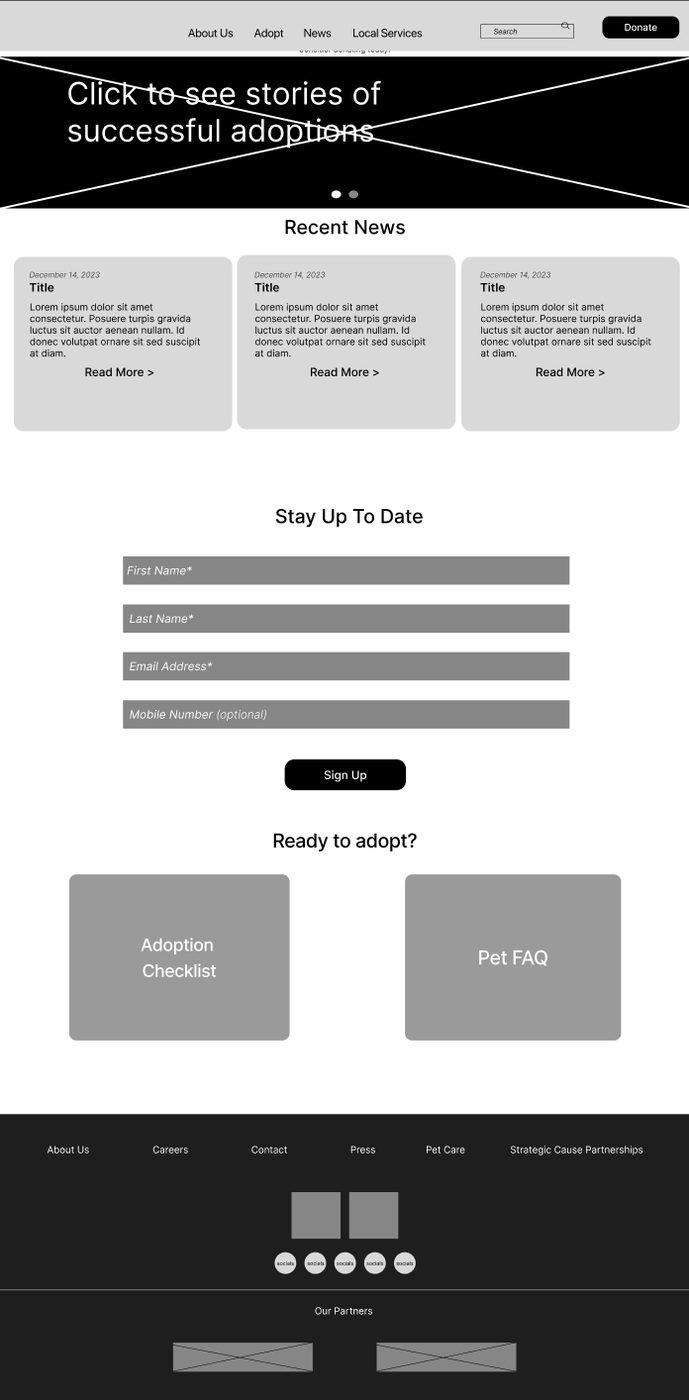 Usability testing screen 2