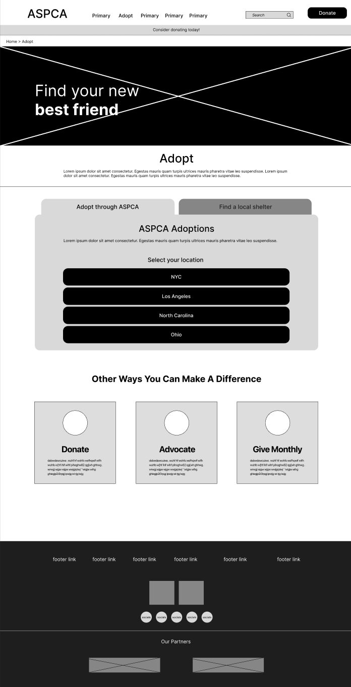 Usability testing screen 4