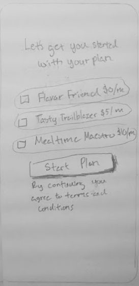 Wireframe sketch 1
